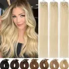 THICK Micro Loop Ring Real Remy Human Hair Extensions Micro Loops Beads Tip 300S