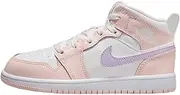 [Nike] Air Jordan 1 Mid Pre School Pink Wash/Violet Frost-White FD8781-601 12c