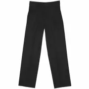 George Pants Boys Size 6 Slim Black Flat Front --C2--