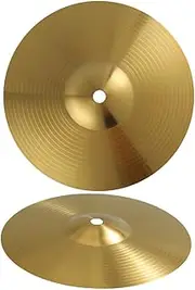 COOPHYA 2pcs Drum Cymbals Drummers Durable Brass Splash Cymbals Sound for Jazz and Practice Safe Smooth Surface Lightweight Design