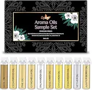 Crysalis Aroma oils -Basil oil, Cedarwood oil, Pine oil, Citronella oil, Palmarosa oil, Rosemary oil, Cinnamon oil, Cedarwood oil, Vetiver oil, Juniper berry oil for Aroma, Massage, Candle Making | 3ml PACK OF 10