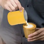 JY (Yellow)600ml Stainless Steel Milk Frothing Cup Jug Pitcher Latte Art For