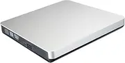 Portable Pop-Up External DVD CD Burner Player for MSI GP 63 GP63 GP73 GP65 Leopard-077 8RE GT75 Titan GT 75 76 Gaming Laptop Computer, USB 3.0 Dual Layer 8X DVD-R DL CD-R Writer Optical Drive Silver
