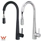 KYLINS Round Pull Out Kitchen Sink Mixer Tap Faucet 2 Mode Black/Chrome/Gold