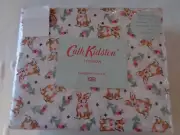NEW Cath Kidston QUEENL XDeep 17" sheet set -CORGI MULTI (dog)