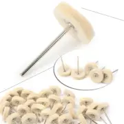 10x Dental Contra Angle Wool Polishing Buffing Wheels Brush Alumina Cotton Felt