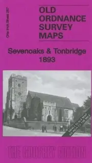 MAP OF Sevenoaks & Tonbridge 1893 One Inch Sheet 287 by Barrie Trinder NEW