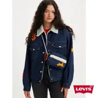 在飛比找momo購物網優惠-【LEVIS 官方旗艦】女款 90年古著毛領牛仔外套 / 寬