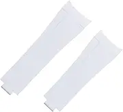 [XNWKF] For Rolex Strap Submariner Daytona GMT Natural Rubber FKM Lengthened Watch Strap Glide Buckle 20mm Curved End Fluororubber Watch Bands