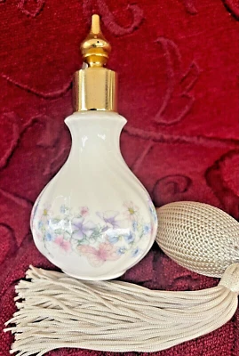Wedgwood, Angela - PERFUME Bottle & PUFFER Atomiser. Excellent Condition