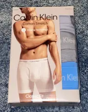 NWT 3pk Calvin Klein Men's Classic Fit Cotton Stretch BOXER BRIEFS. Sz 2XL