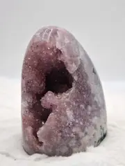 727g AAA Pink amethyst druzy Crystal Tower Point Gemstone Healing