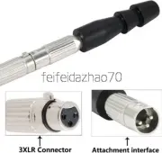 3XLR Connector Sexy Machine DIY Adapter Attachments 2.5CM Diameter (3XLR, Black)