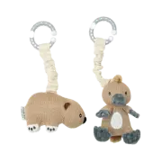 2 Pack Stroller Toys - Platypus & Wombat