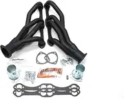 Doug's Headers (D304-B) 1-5/8" 4-Tube Black Coating Hi-Temperature Shorty Exhaust Header for Chevrolet 265-400 Engine
