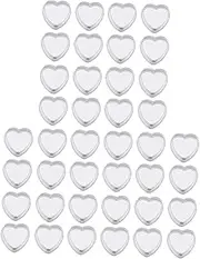 LIFKOME 50Pcs Heart Shaped Cosmetics Storage Jars Empty Containers for Makeup Creams Lotions for Beauty Samples Spices Laboratory Research Lightweight Portable