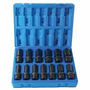 ACTION 1/2inch Drive Deep Universal Impact Socket Set - 13 Piece 623211301