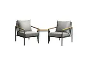 Livsip Outdoor Lounge Chairs & Table Set Dining Setting Patio Furniture