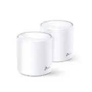 TP-Link Deco X60 (2-pack) AX3000 Whole Home Mesh Wi-Fi 6 System (WIFI6), Up to 460sqm Coverage, WPA3, TP-Link Homecare, OFDMA, MU-MIMO