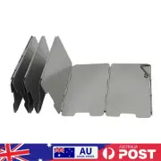 9pcs Wind Shield Foldable Outdoor Stove Wind Shield Aluminium Alloy Durable Mini