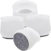 SHINEOFI 4pcs Silicone Chair Foot Covers Table Foot Caps Non Slip Furniture Protectors for Home Office Restaurant and School Use