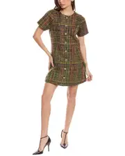 Flora Bea NYC Flores Wool-Blend Shirtdress