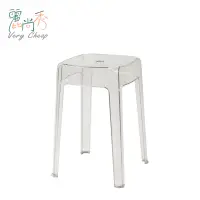 在飛比找蝦皮商城優惠-【台灣出貨】北歐風 簡約 透明 塑膠凳 餐桌椅 餐椅 椅凳 