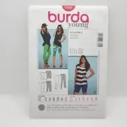 Burda 7382 Misses' Leggings Capris And Shorts Sewing Pattern Size 6-16 Uncut