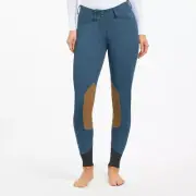 R.J. Classics Gracie Mid Rise Front Zip Breeches - Evening Blue