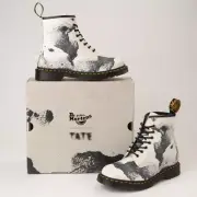 NIB*Womens*Dr. Martens X Tate 1460 Boot**5-11*Decal Black White*Doc Marten
