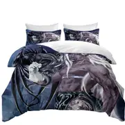Cool Fantasy Drawings Dragons Worn the Master Quilt Cover