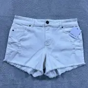O'NEILL Shorts Womens 30 Cody White Distressed Denim Stretch