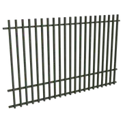 ProtectorAl 1201-2399W x 1500H Woodland Grey Aluminium Batten Pool Fence Panel with Mid Rail