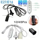 E27/E14 1.8M Cable Cord Pendant Light Bulb Holder Dimmable & Timing Socket Base