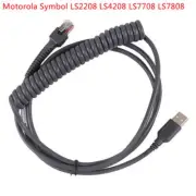 Motorola Symbol LS2208 LS4208 DS9208 Barcode Scanner USB to RJ45 Coiled Cable