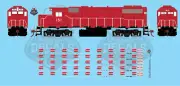 Modern Locomotive Underframe Details HO Scale Decal Set