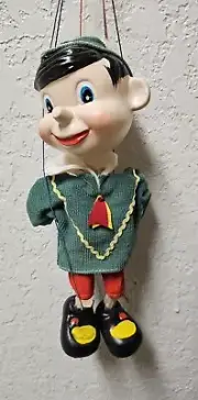 Pinocchio Disney Vintage 1960's Marionette String Puppet