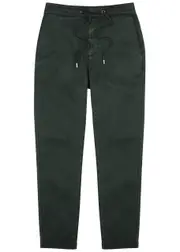 Paige Fraser Stretch-twill Trousers - Dark Green - W34 (W34 / L) W34 (W34 / L)