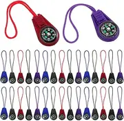 INOOMP 50-Pack Boys and Girls' Camping Compass Lanyard Plastic Outdoor Pocket Compass for Hiking Climbing and Adventure