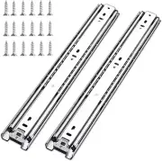 22-Inch Ball Bearing Drawer Slides - 100 lb Capacity, Side Mount Installation