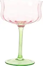 ABOOFAN Creative Gradient Goblet Glass Elegant Party Wine Glass Sophisticated Bar Drink Cup for Cocktails Intricate Faceted Design for Celebrations and Gatherings