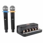 Wireless Microphone Karaoke Mixer System BT Digital Sound Board Console Podc Set