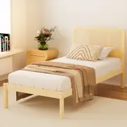 Bed Frame Single Size Rattan Wooden RITA