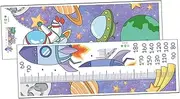 Toyvian 2 Sheets Removable Height Chart Decal Astronaut Pattern Wall Sticker for Height Measure for Childrens Decor Fun Growth Tracking for Nurseries and Playrooms
