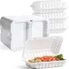 50-Pack Clamshell Food Containers, 9x6" 28 OZ Microwave & Freezer Safe BPA-Free