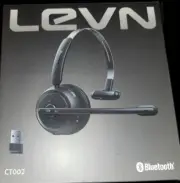 Levn CT002 Headset Black Noise Cancelling Wireless Bluetooth On The Ear and Mic