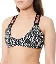 [HUGO] Women's Monogram Triangle Bikini Top Triangle