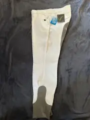 New with tags. Devon Aire signature riding breeches. size 36, white. dual pocket