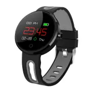 MC02 0.95" OLED IP67 Waterproof Color Screen Blood Pressure Heart Rate Monitor Smart Watch BLACKGRAY COLOR