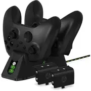 4Gamers Xbox Series X/S Wireless Controller Twin Charging Dock - Black